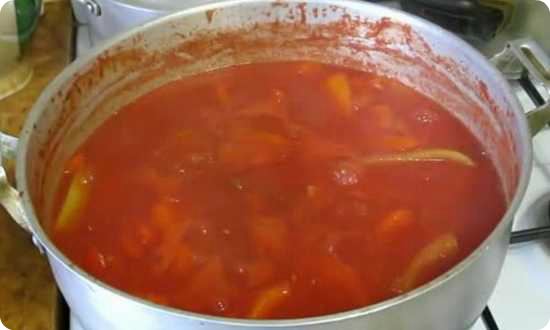 варим перец в томатном соке