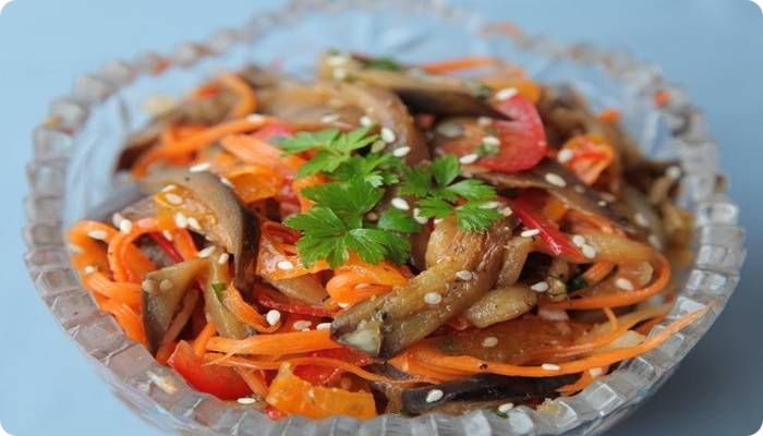 салат из баклажанов по-корейски