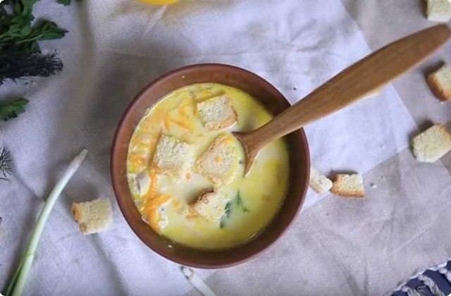 французский сырный суп